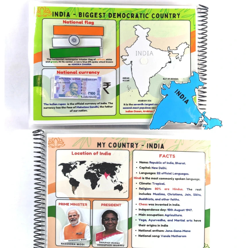 My Country, My Pride – INDIA [Preschool busy book]
