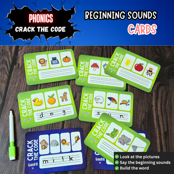 crack the code phonics activity for beginners