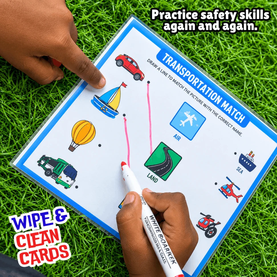 vehicle sorting activity for kids age 2+