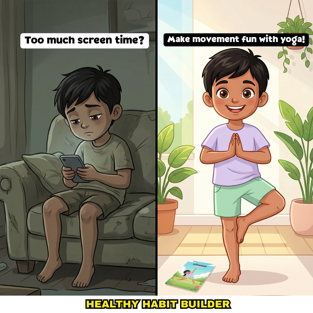 yoga flashcards for children