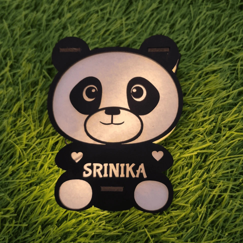 Personalized LED Wooden Name Lamp for Kids | 5 Inch Custom Night Light