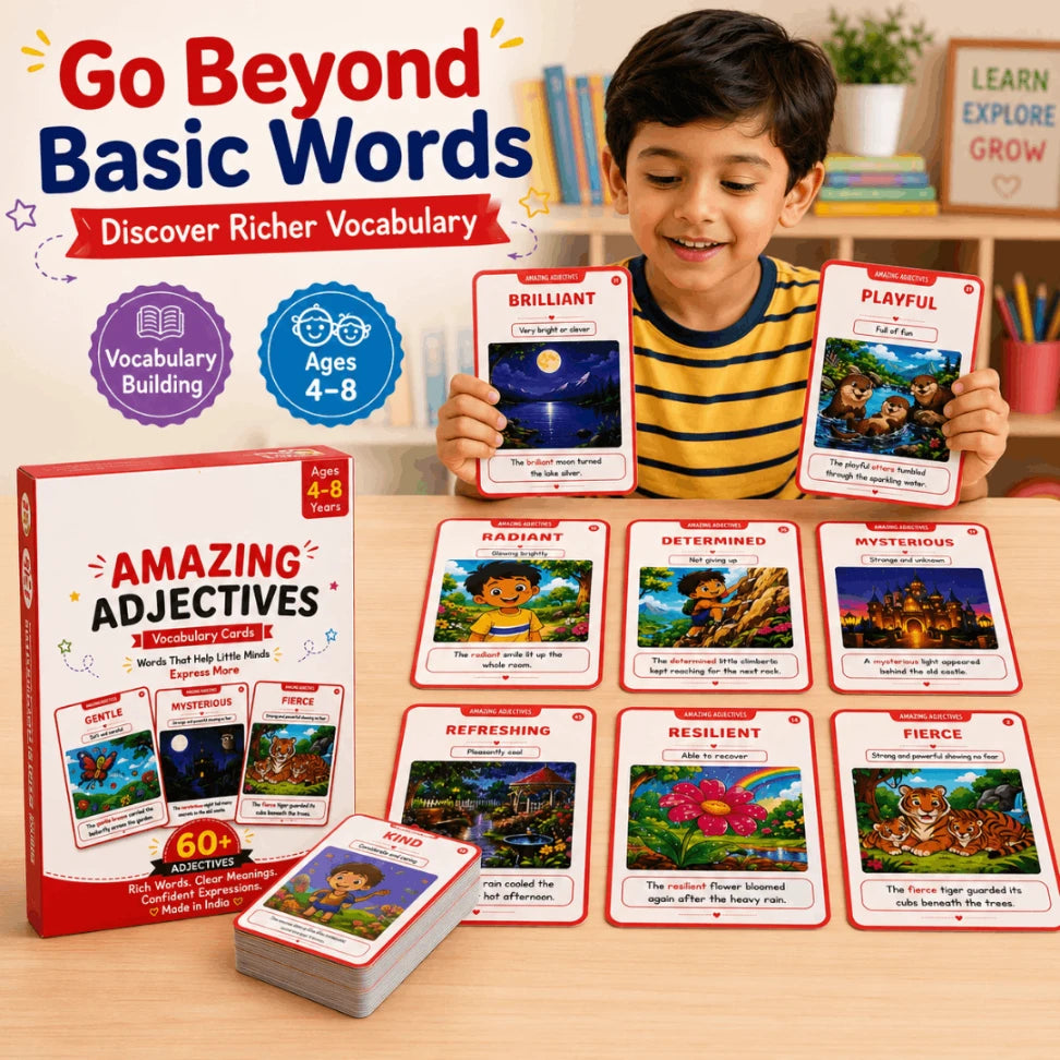 English vocabulary learning
adjective learning cards