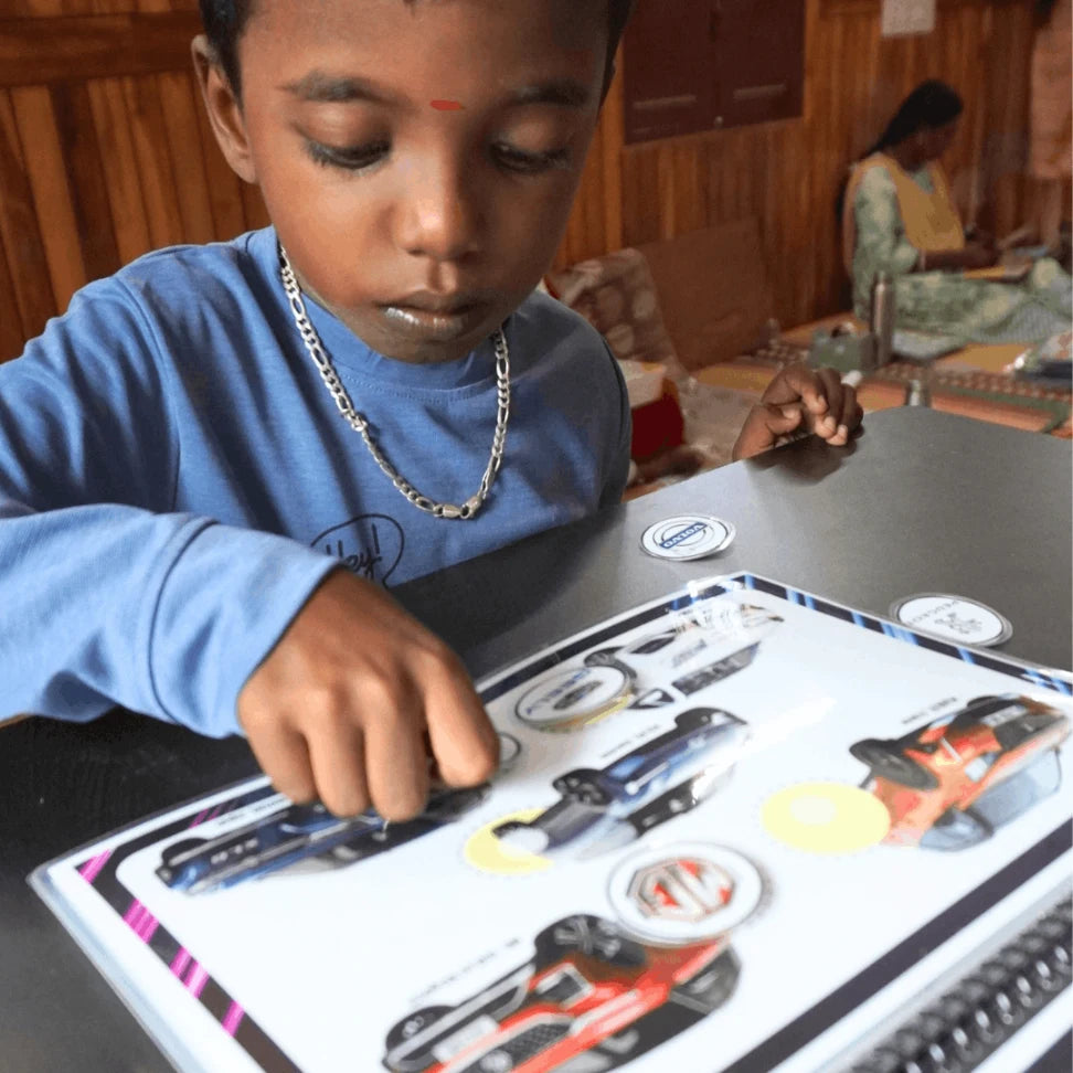 Car Logo Busy Book for Kids | 50 Car Brand Logo Matching Velcro Activity Book
