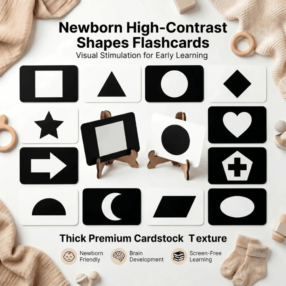 Newborn High-Contrast Shapes Flashcards