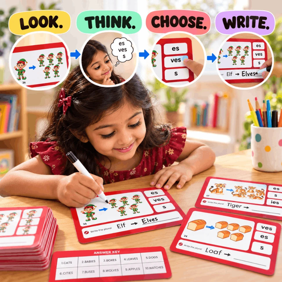 English grammar cards for kids