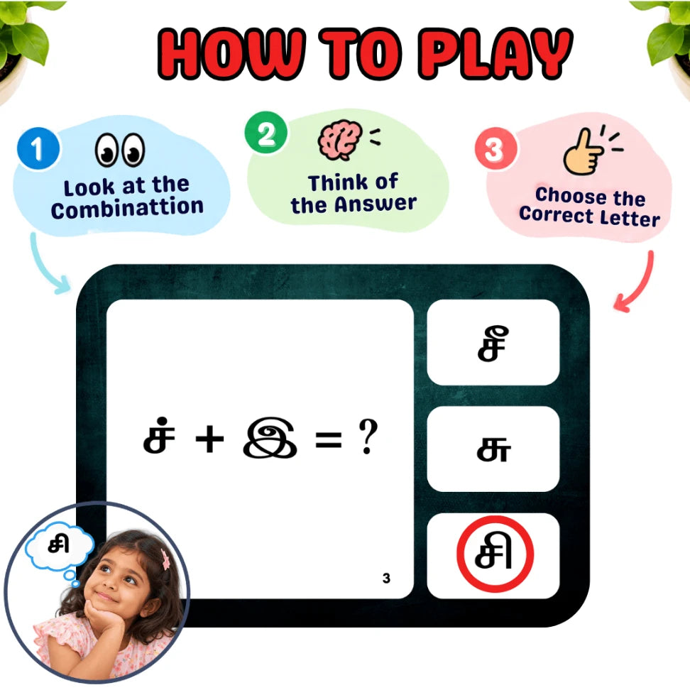 Tamil Mei and Uyir letter practice