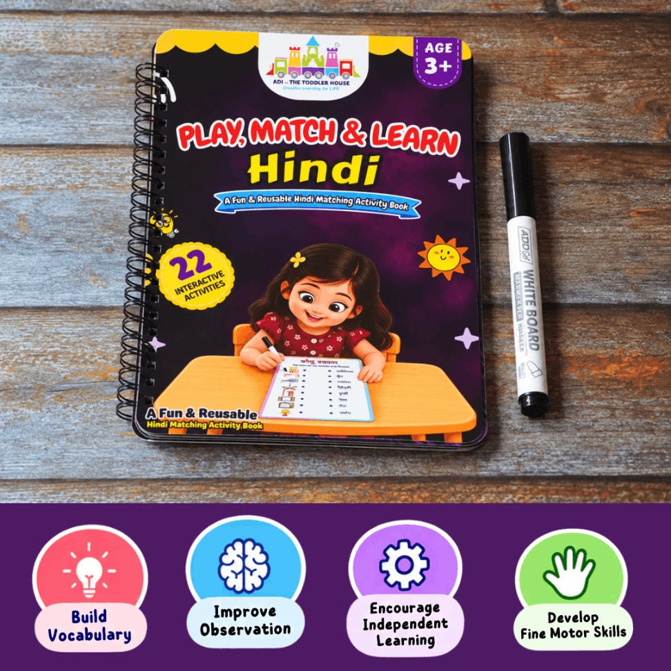 Hindi picture matching book for children