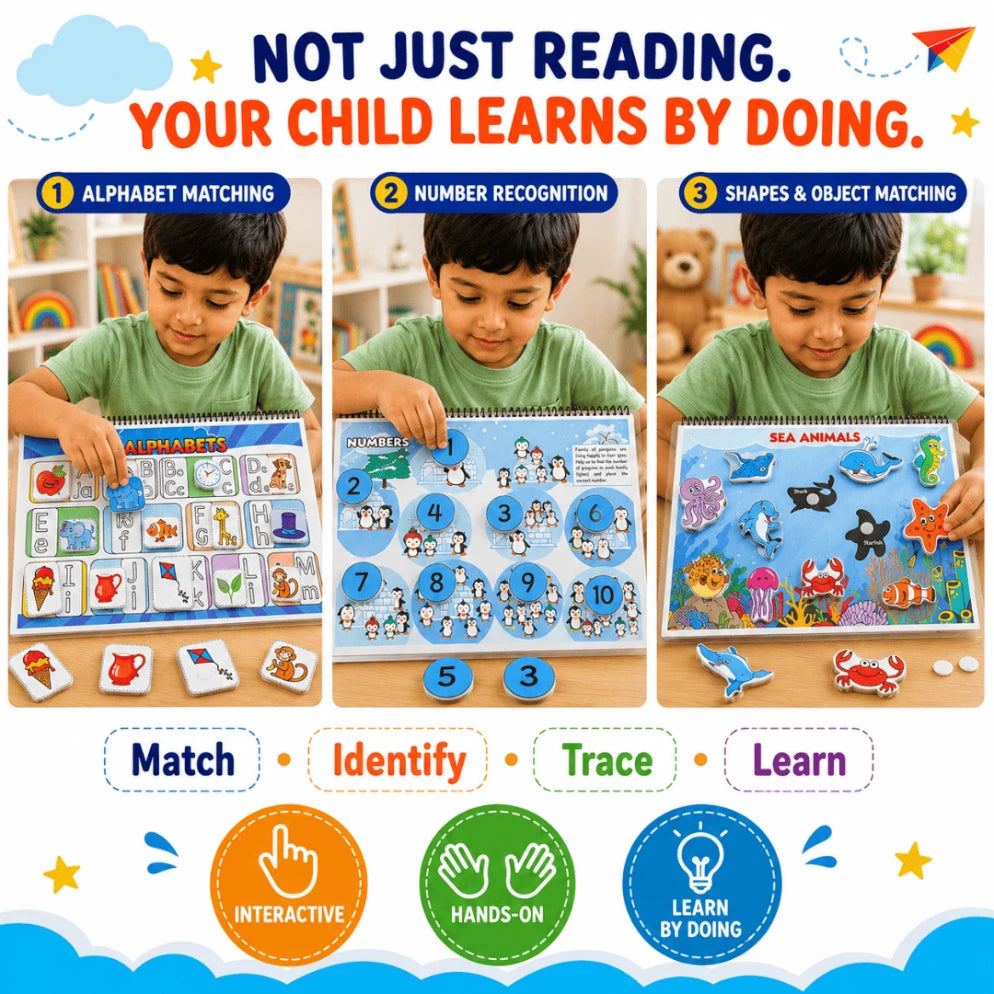 Preschool Activities Busy Book for Kids | Educational Activity Book for Ages 1–4