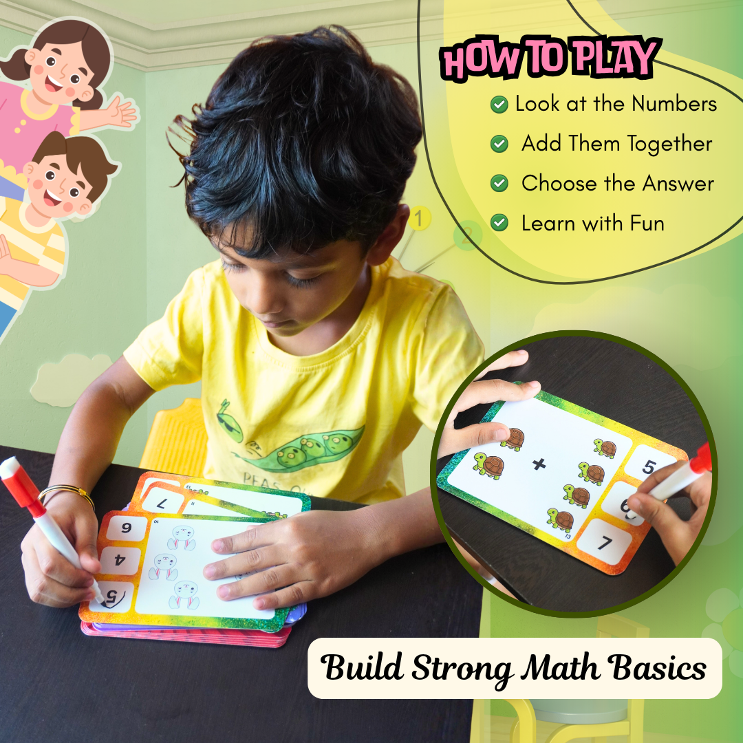 addition flashcards for preschool
