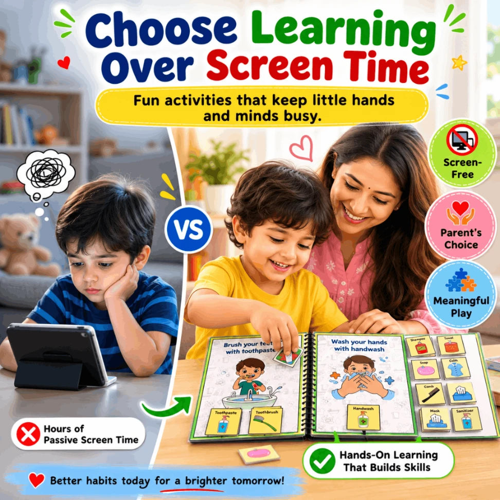 Good Hygiene Busy Book for Toddlers (2+ Years) | Interactive Montessori Learning Activity Book