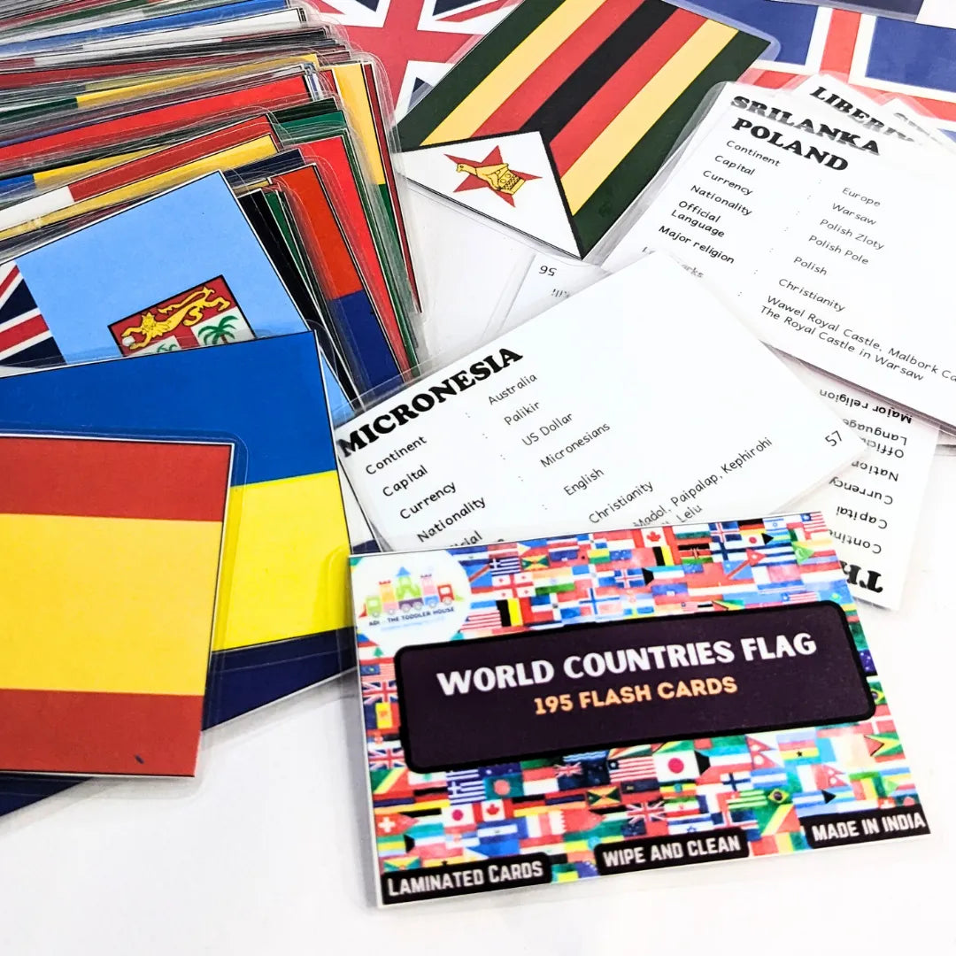 World Flags Flash cards