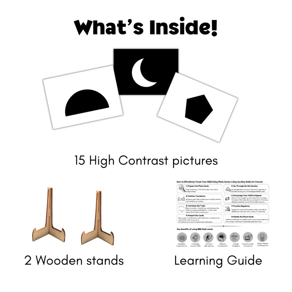 Newborn High-Contrast Shapes Flashcards