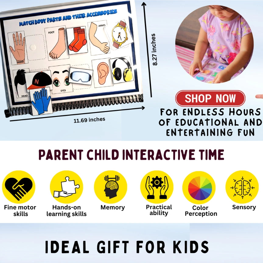 My Body – Level 1 Preschool busy book