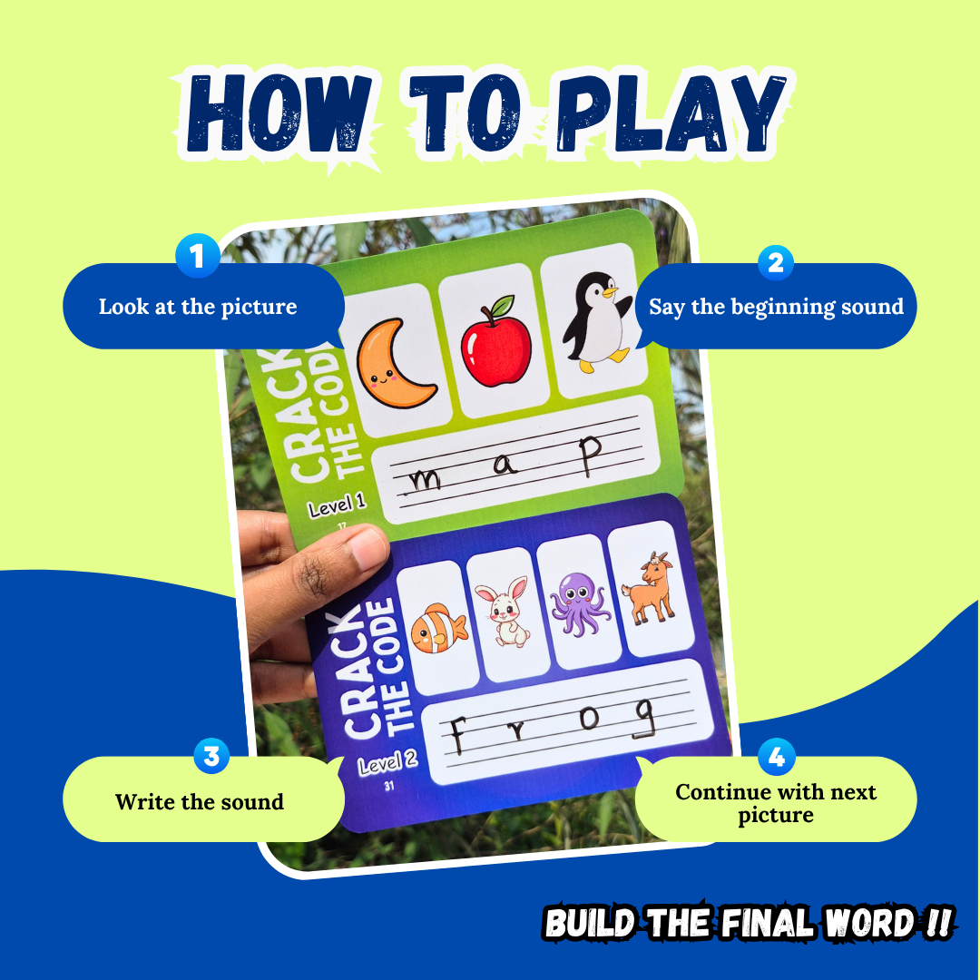 reusable phonics flash cards with marker for kids