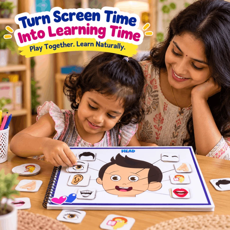 My Body Level 1 Preschool Busy Book | Human Body & Body Parts Learning Activity Book for Kids 2–5 Years