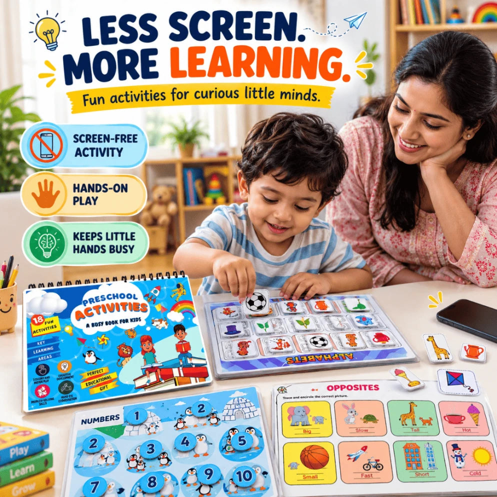 Preschool Activities Busy Book for Kids | Educational Activity Book for Ages 1–4
