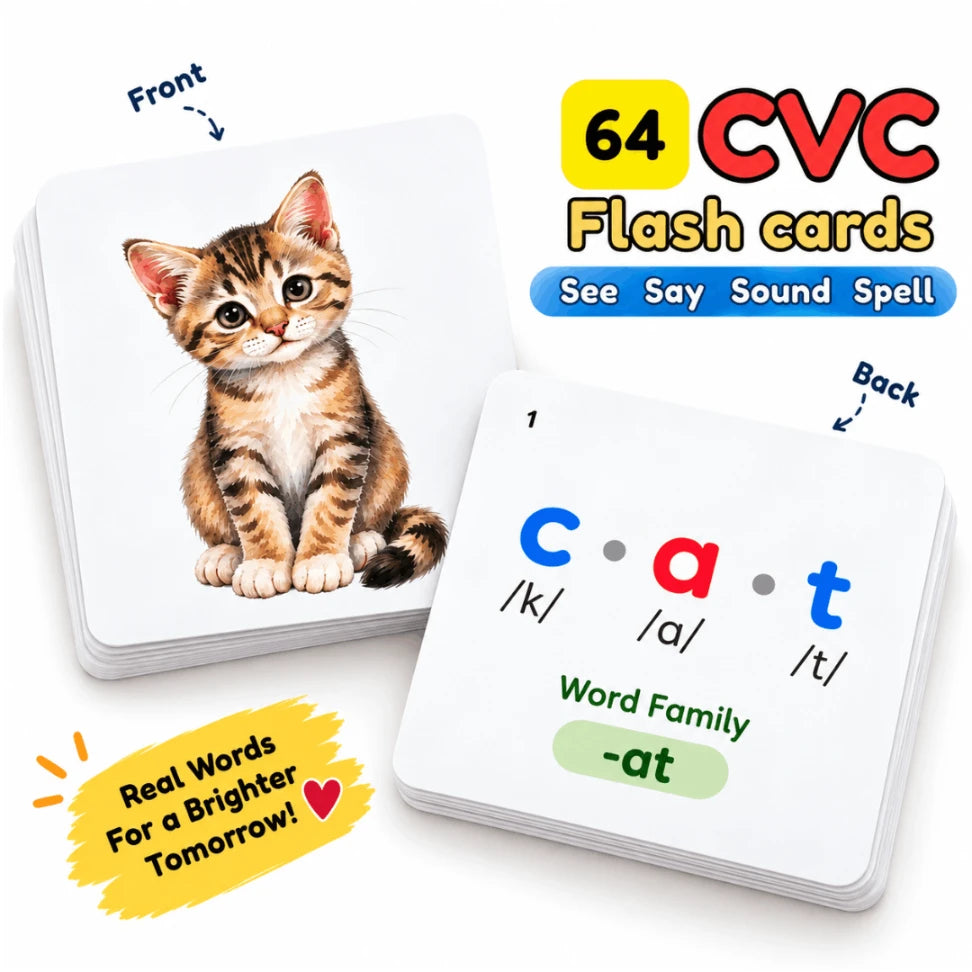 CVC word family flashcards