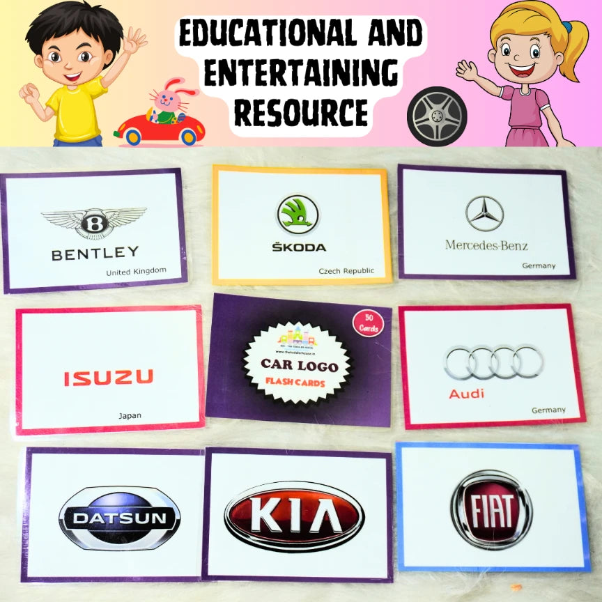 Car Logo Flash cards – Automobile brand cards