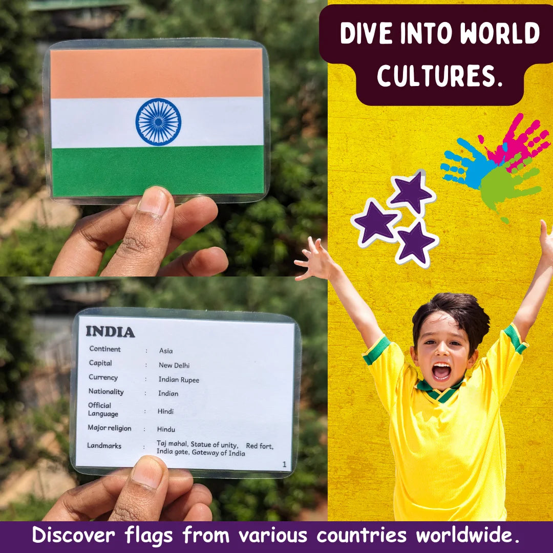 World Flags Flash cards
