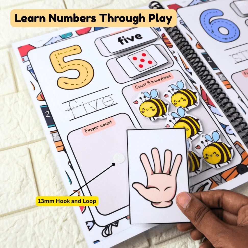 Baby's First Number Busy Book | Montessori Number Learning Activity Book for Toddlers (2+ Years)