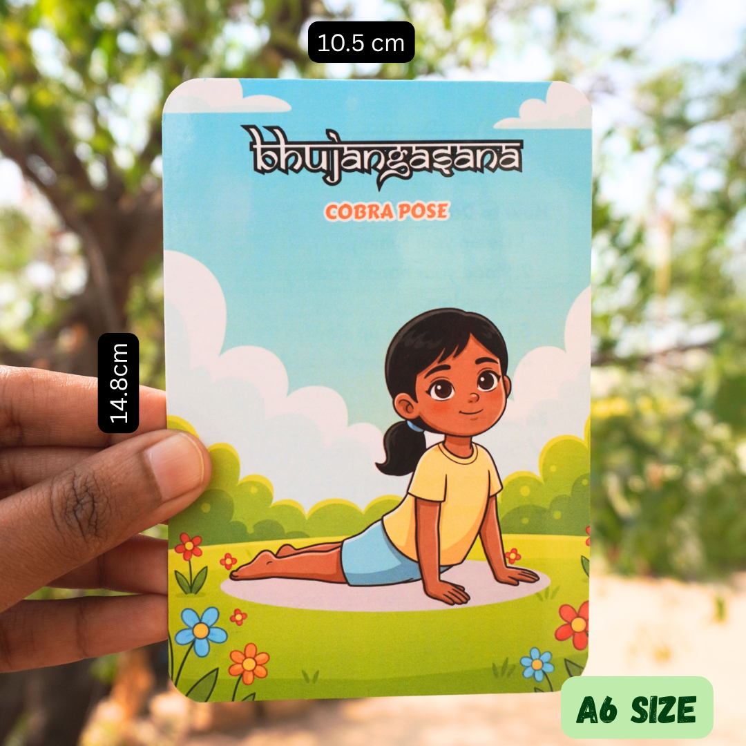 yoga learning cards for kids