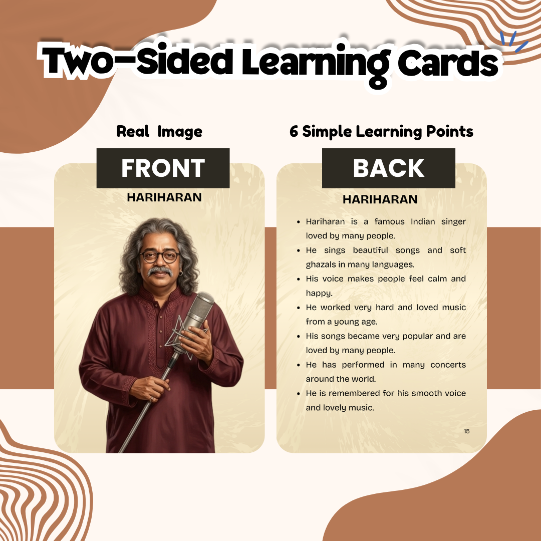 music learning cards for children