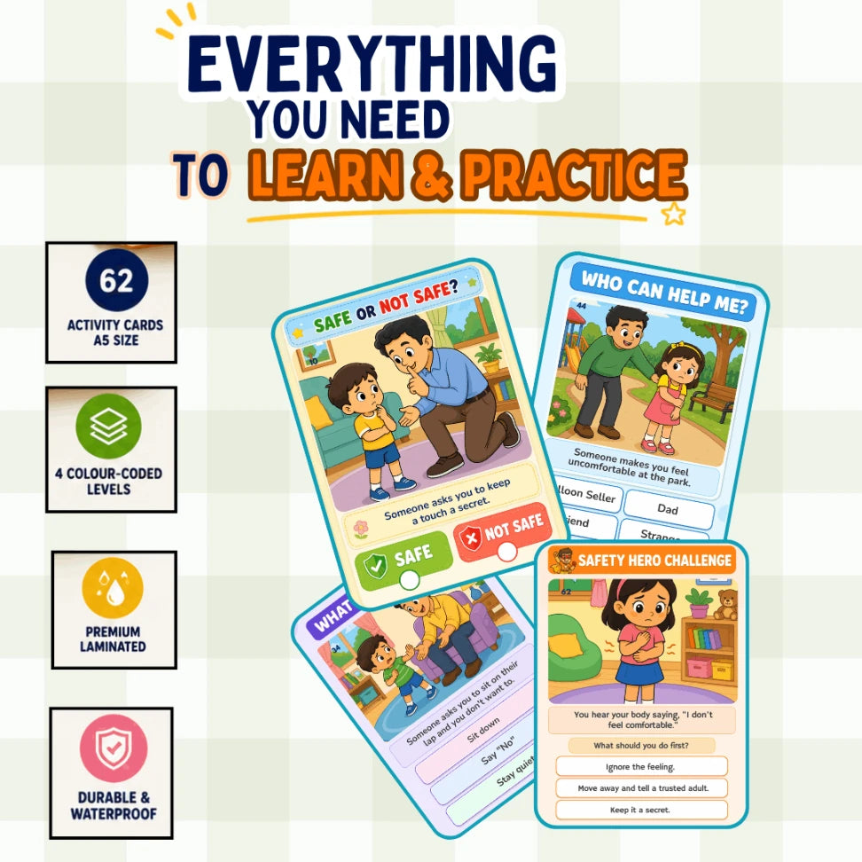 screen free body safety activities for kids