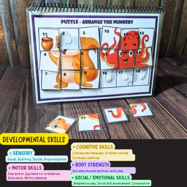 Animal safari activity book – Preschool busy book