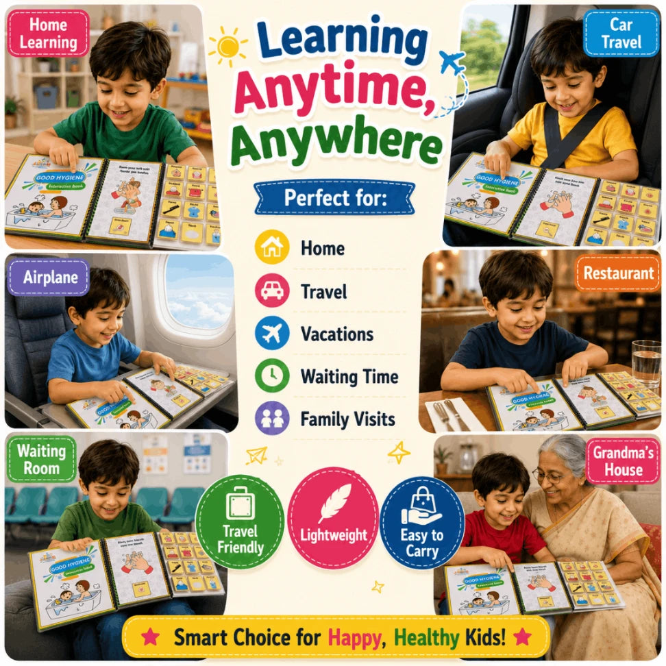 Good Hygiene Busy Book for Toddlers (2+ Years) | Interactive Montessori Learning Activity Book