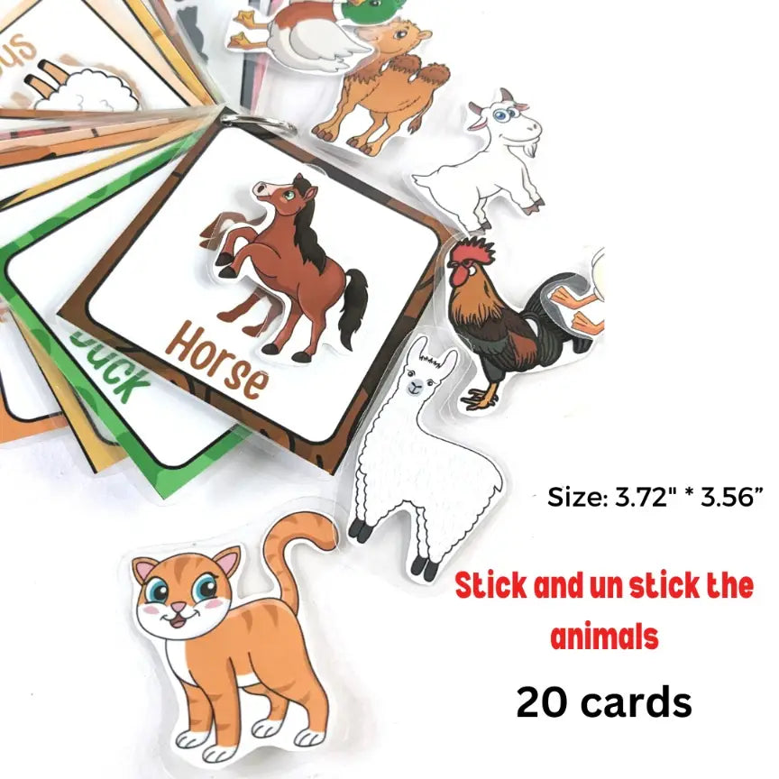 Farm animals Activity Flash cards