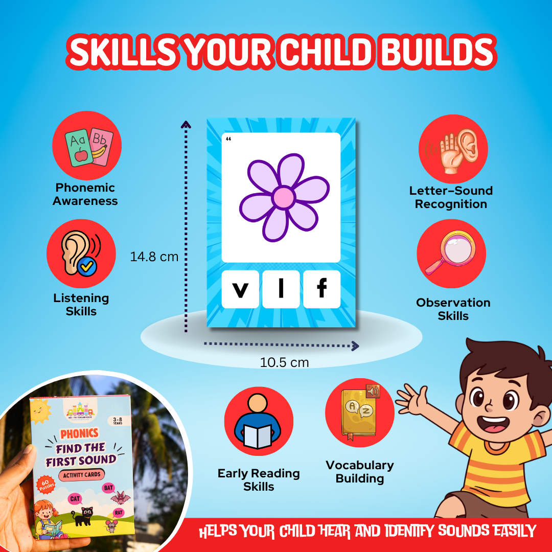 beginning sound recognition cards for early readers