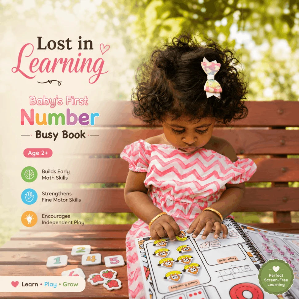 Baby's First Number Busy Book | Montessori Number Learning Activity Book for Toddlers (2+ Years)
