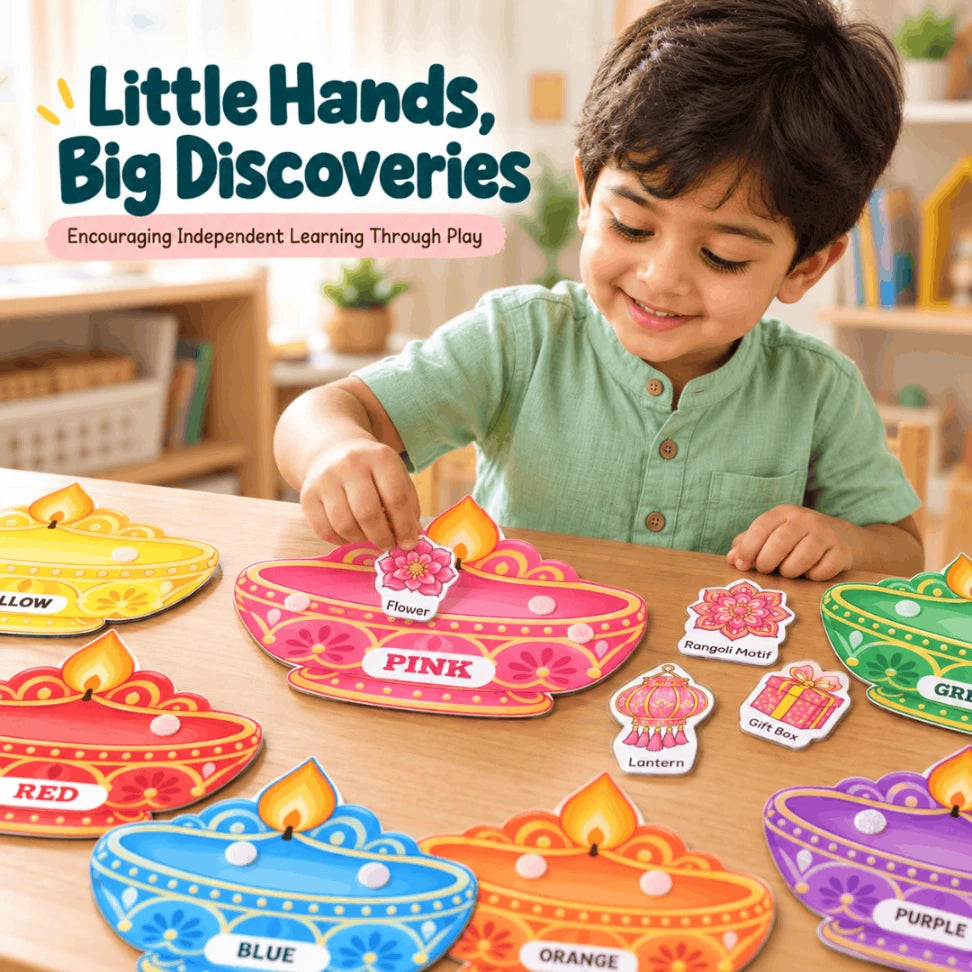 Reusable colour matching puzzle for preschoolers