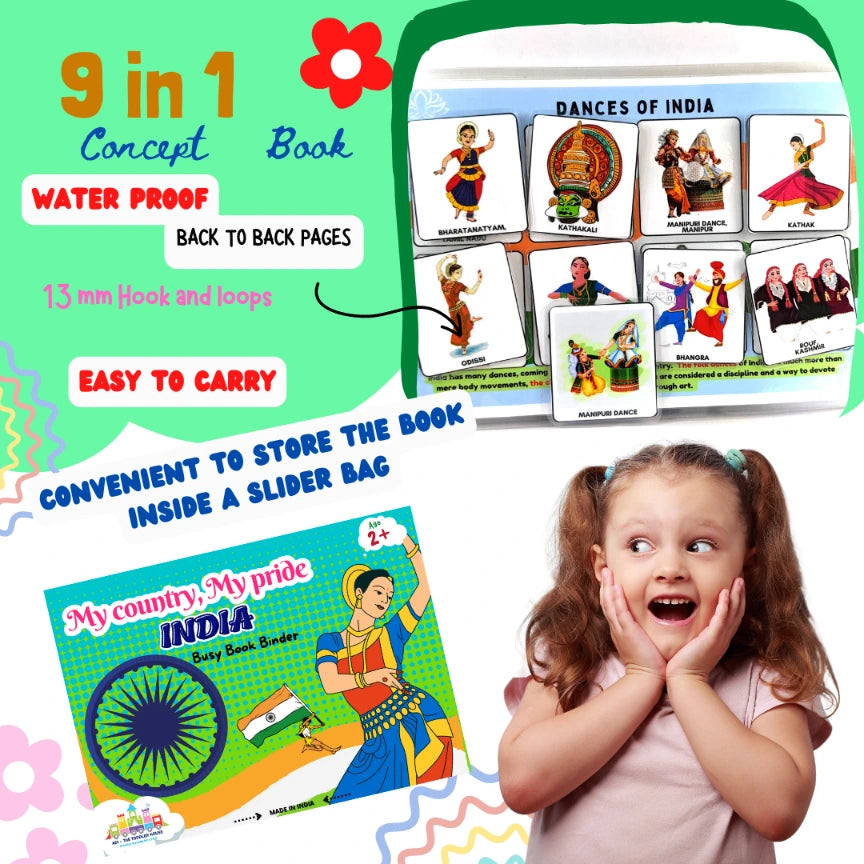 My Country, My Pride – INDIA [Preschool busy book]