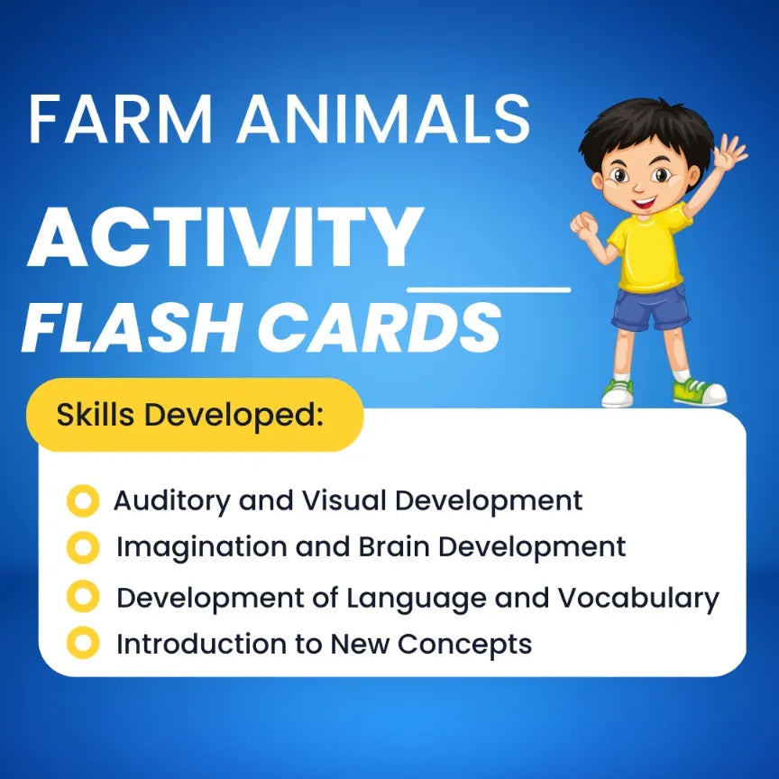 Farm animals Activity Flash cards
