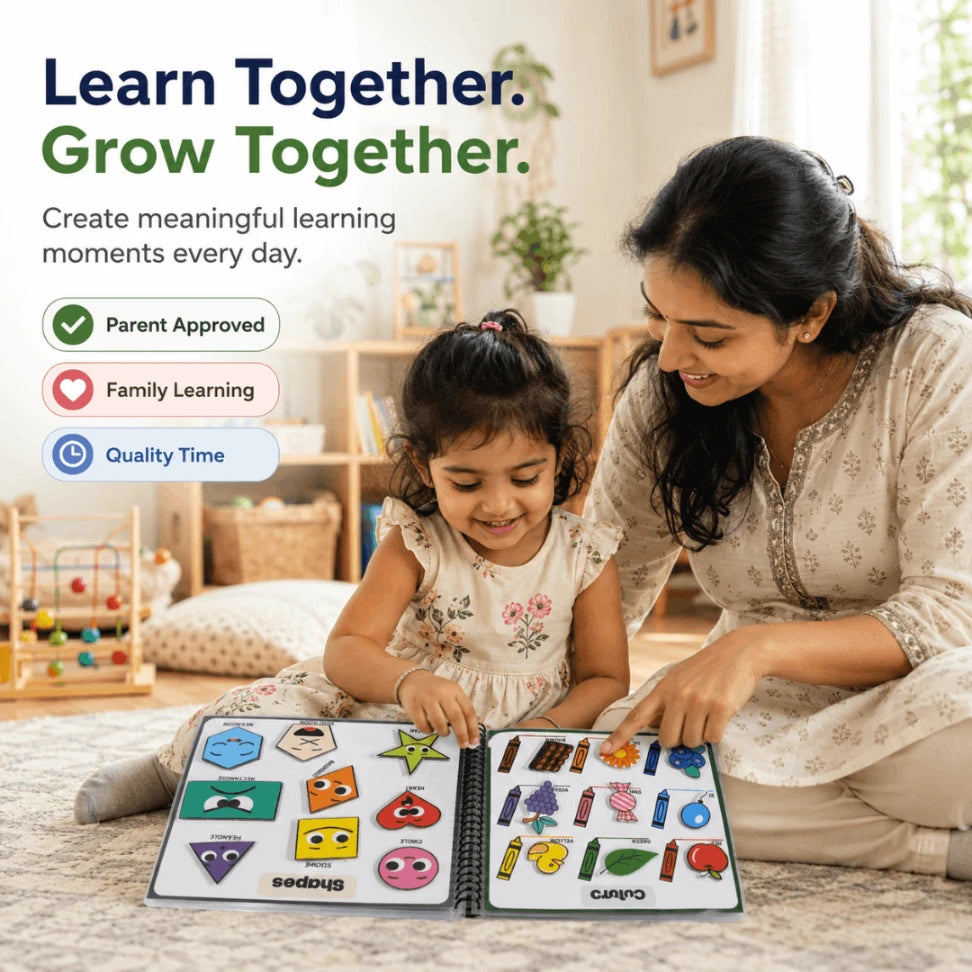 My First 200 Words Busy Book for Toddlers | Montessori Preschool Learning Binder (Age 1–4)