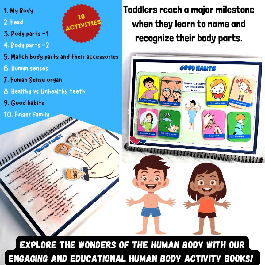 My Body – Level 1 Preschool busy book
