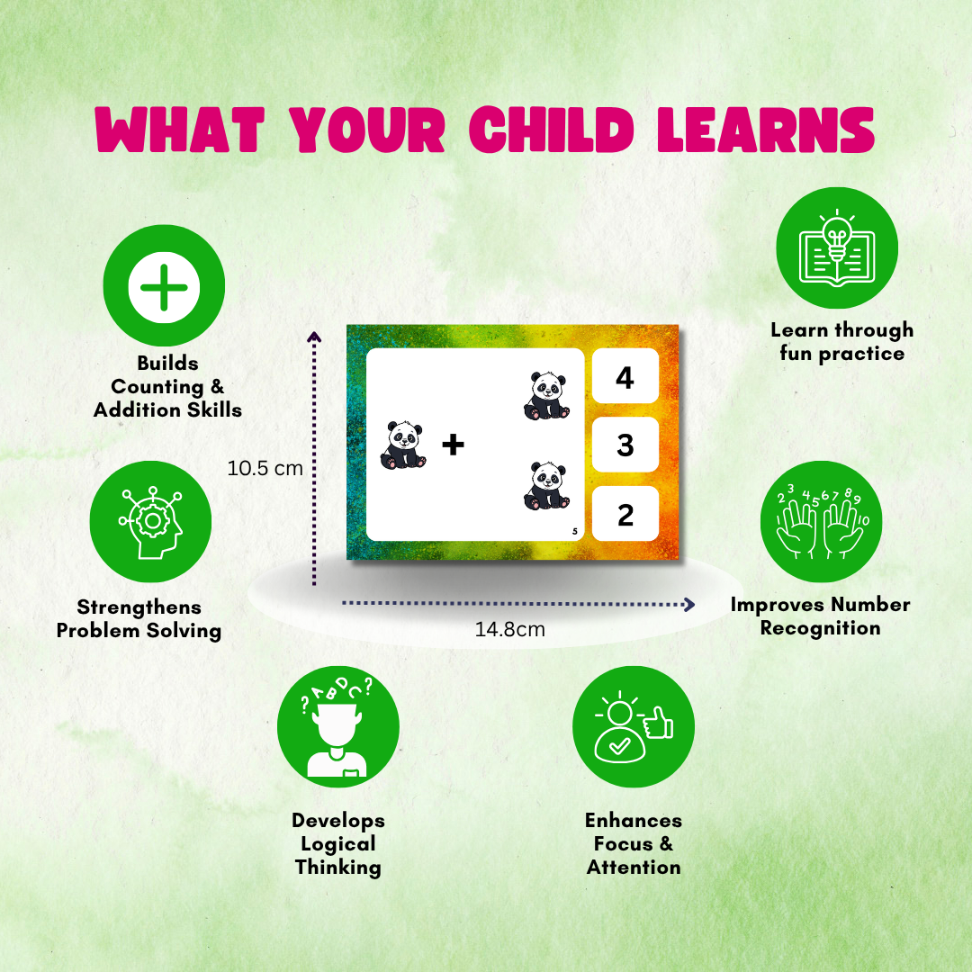 kindergarten addition cards