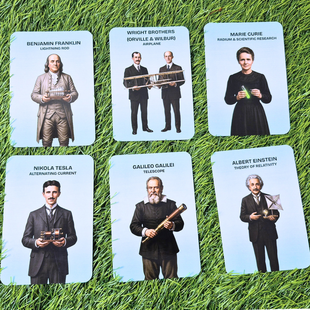 inventors flash cards for kids