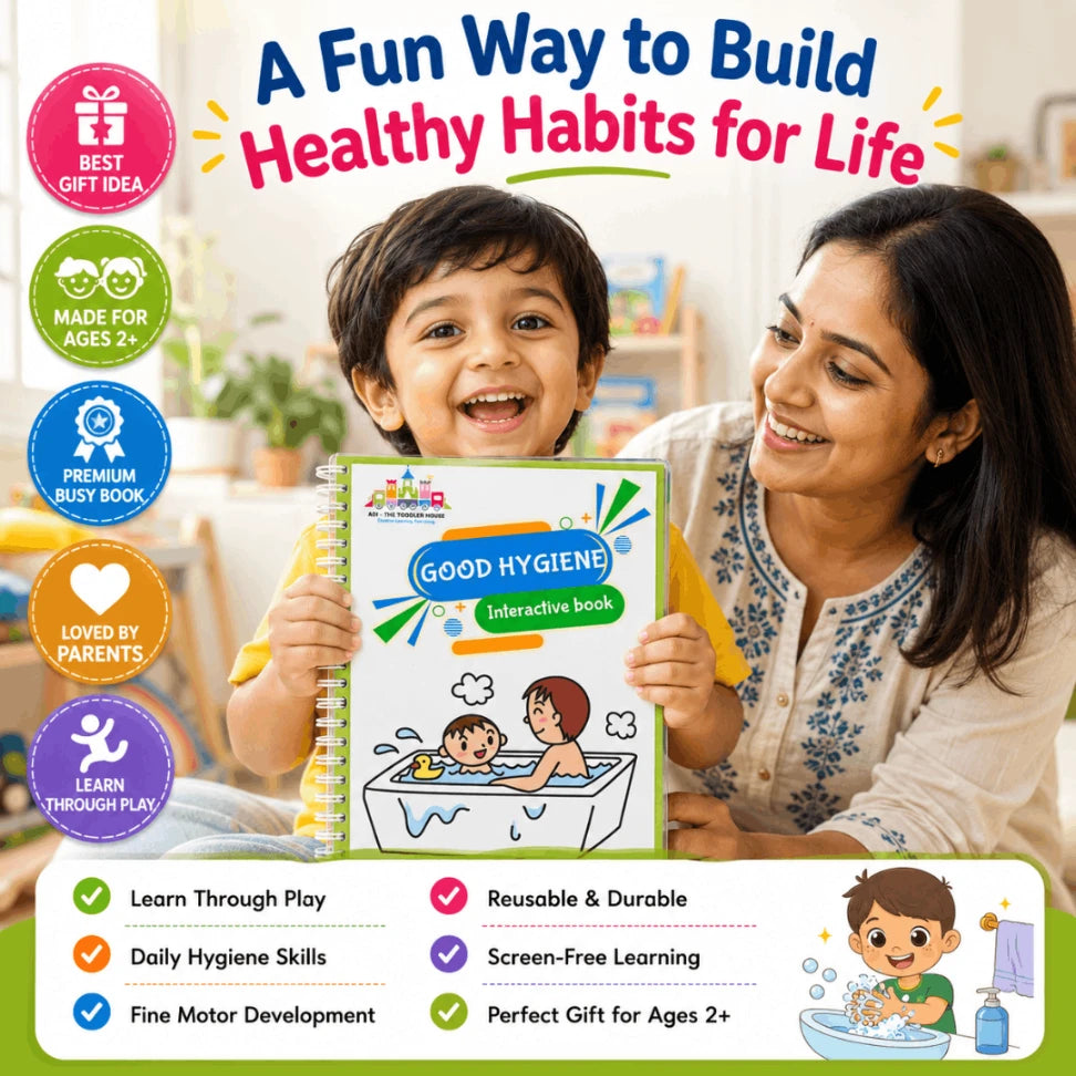 Good Hygiene Busy Book for Toddlers (2+ Years) | Interactive Montessori Learning Activity Book