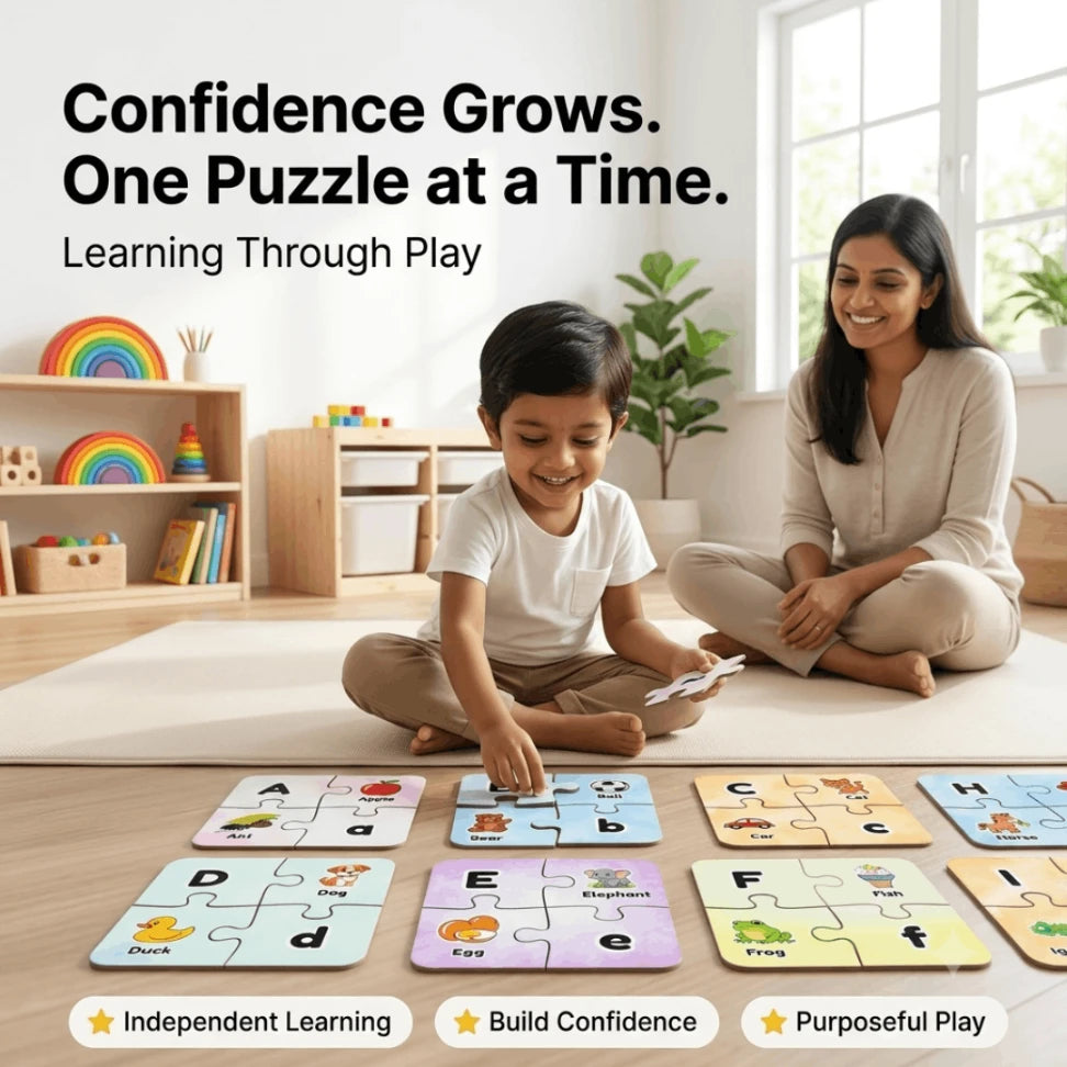 alphabet matching puzzle for 2 year old
