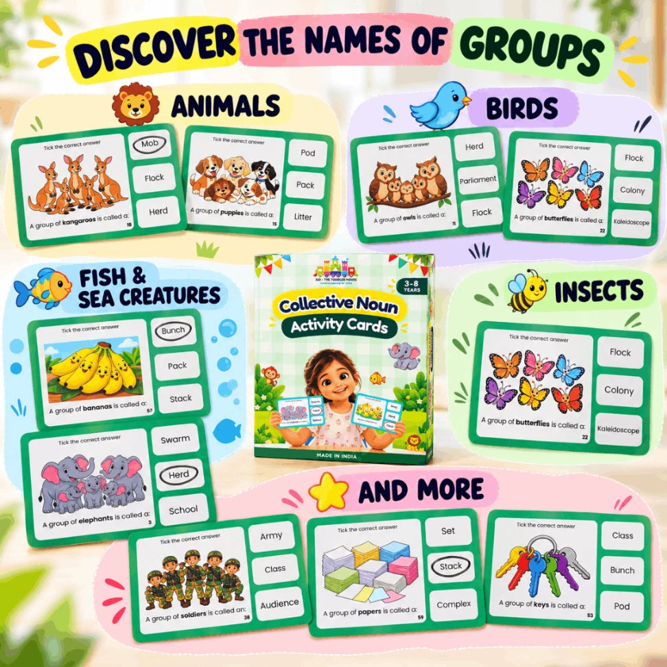 language activity cards for children