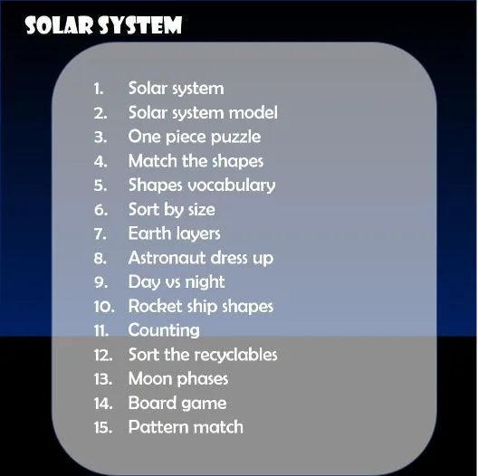 Solar System Activity Book