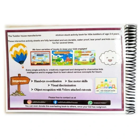Daily routine activity book