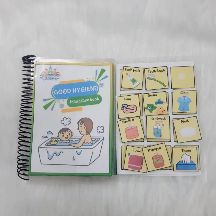 Good hygiene interactive busy book