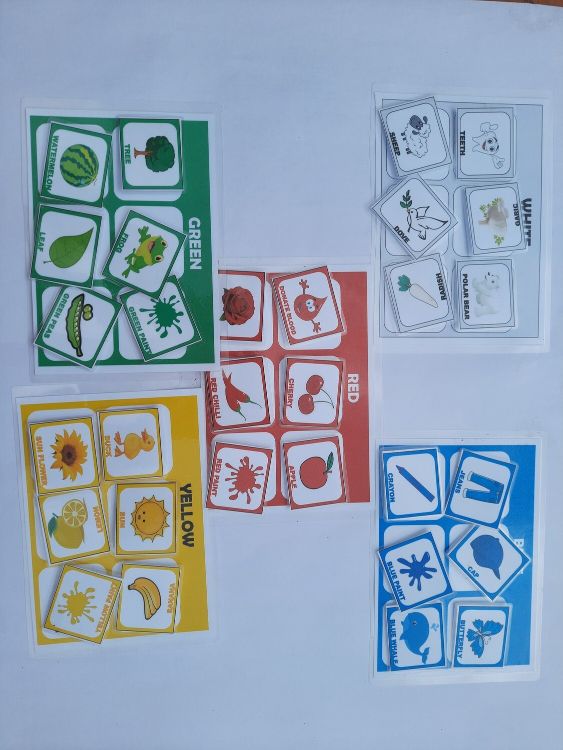 Color pairer – RED, GREEN, BLUE, YELLOW, WHITE