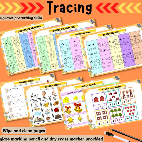 Toddler’s All in one Preschool Busy book