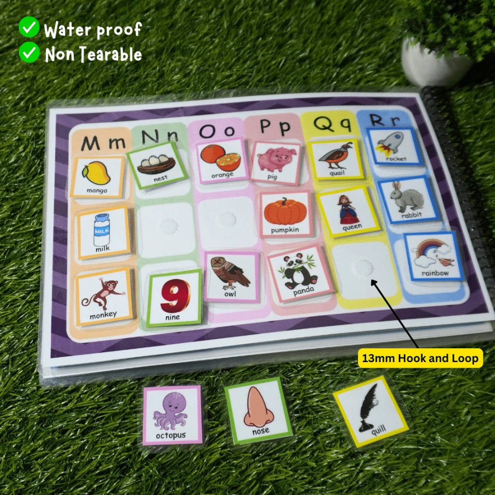 Educational Alphabet Busy Book for Preschoolers