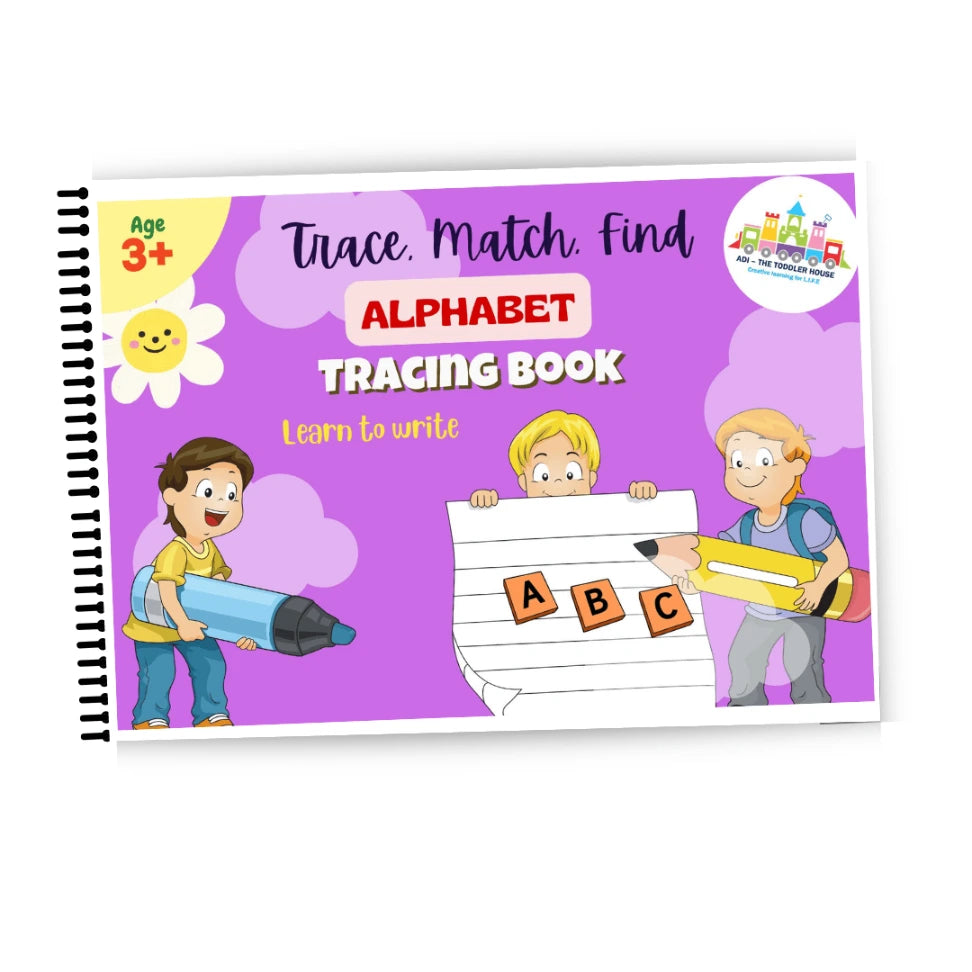 Tracing alphabets – Reusable writing book