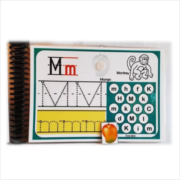 Tracing alphabets – Reusable writing book